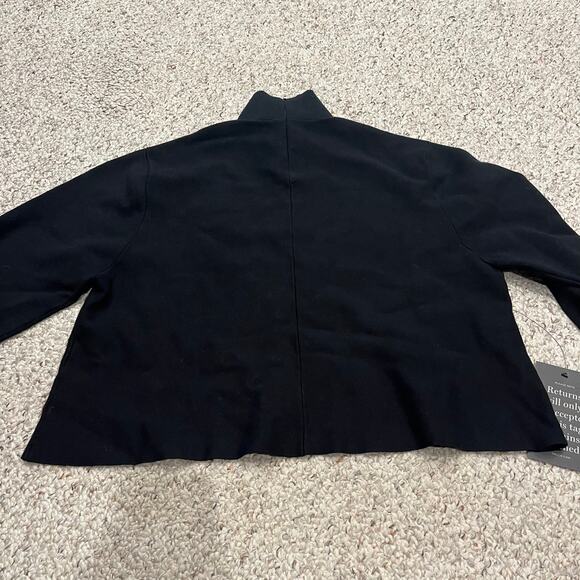 NWOT Tuckernuck 100% Cotton Mock Neck Sweater Black Sz XL Preppy Fall Casual - Picture 7 of 8